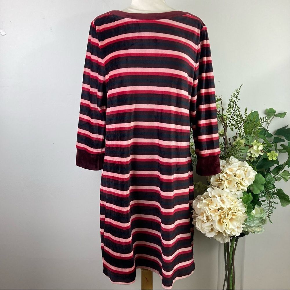 SANCTUARY * dress stripe velour NWT XL